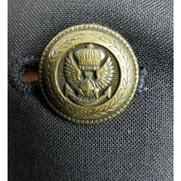 Jos A Bank Men's Blazer Size 42R Wool Navy 2 Button Sports Coat Eagle Buttons - Picture 6 of 8